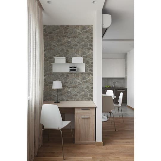 RoomMates Weathered Stone Peel & Stick Wallpaper